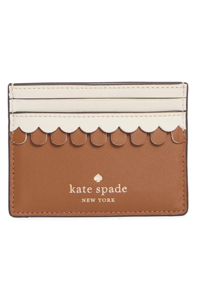 gingerbread house slim card case, Alternate, color, MULTI