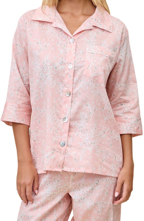 Papinelle Cheri Blossom Crop Cotton Sateen Pajamas