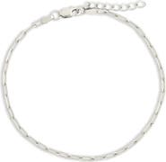 Sterling Forever Dainty Paper Clip Chain Bracelet