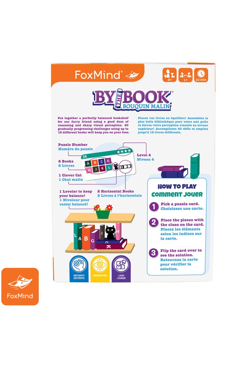 Games By The Book A Novel Stacking Puzzle, Brainteaser, Alternate, color, Multicolored