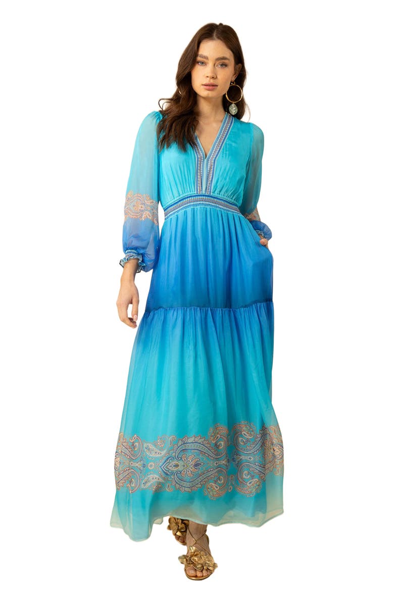 Hale Bob Ayla Chiffon Maxi Dress, Main, color, 