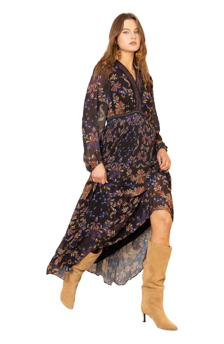 Hale Bob Alisson Chiffon Maxi Dress, Alternate, color, 