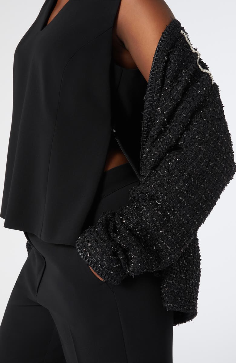 Marina Rinaldi Faenza V-Neck Sleeveless Top, Alternate, color, Black