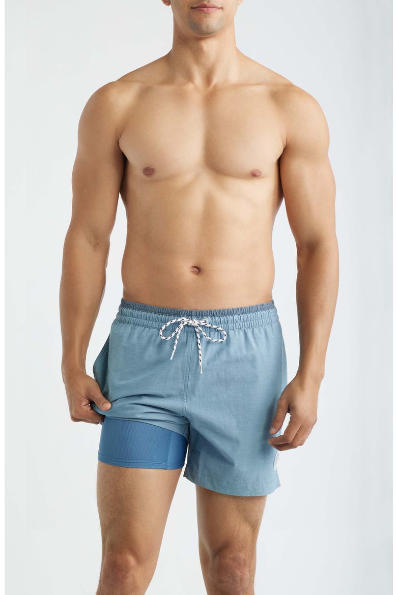 Blue Horizons 5.5-Inch Swim Trunks, Alternate, color, DUSTY BLUE