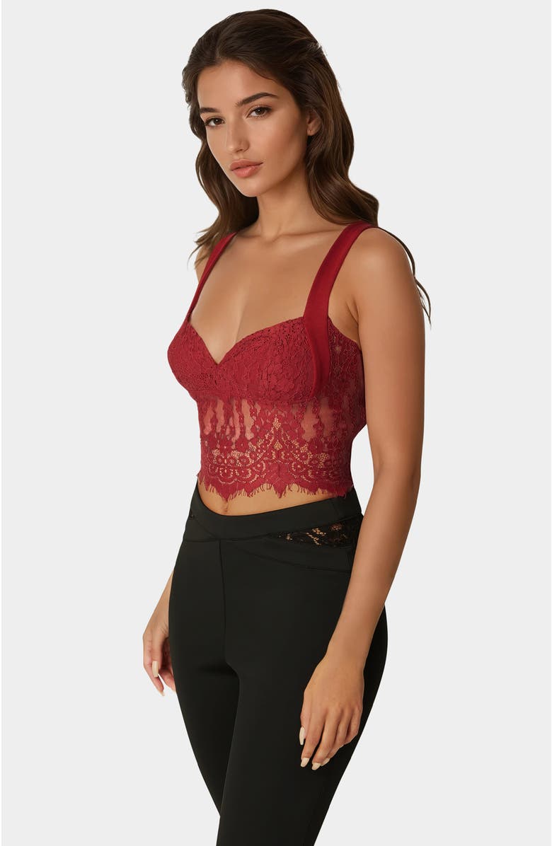 bebe Lace Corset, Alternate, color, 