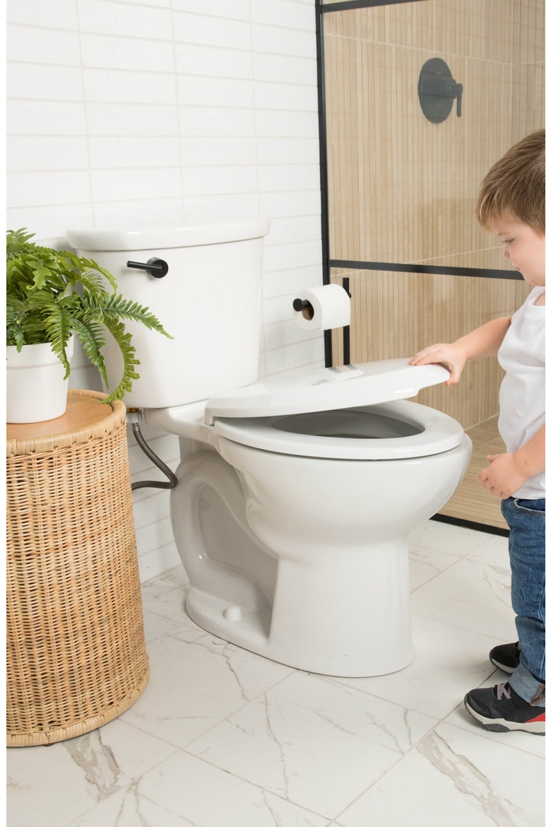 Quick Flip Toilet Seat, Alternate, color, Round