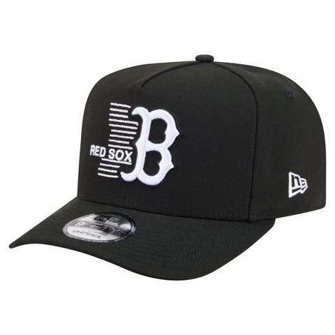 Men's New Era  Black Boston Red Sox Motion A-Frame 9FIFTY Snapback Hat