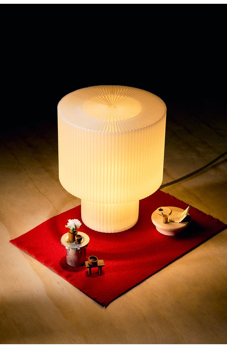 WOOJ DESIGN Drum Lamp, Alternate, color, Natural