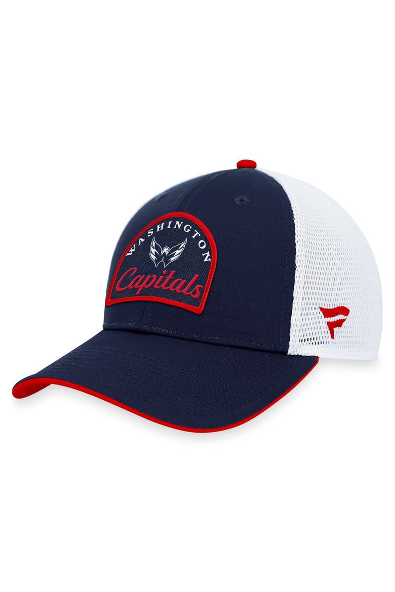 Men's Fanatics Branded Navy/White Washington Capitals Fundamental Adjustable Hat, Main, color, Navy