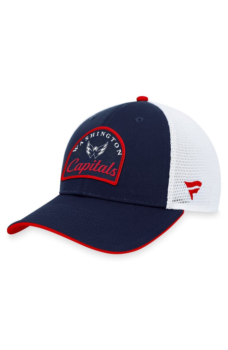 FANATICS Men's Fanatics Branded Navy/White Washington Capitals Fundamental Adjustable Hat, Main, color, Navy