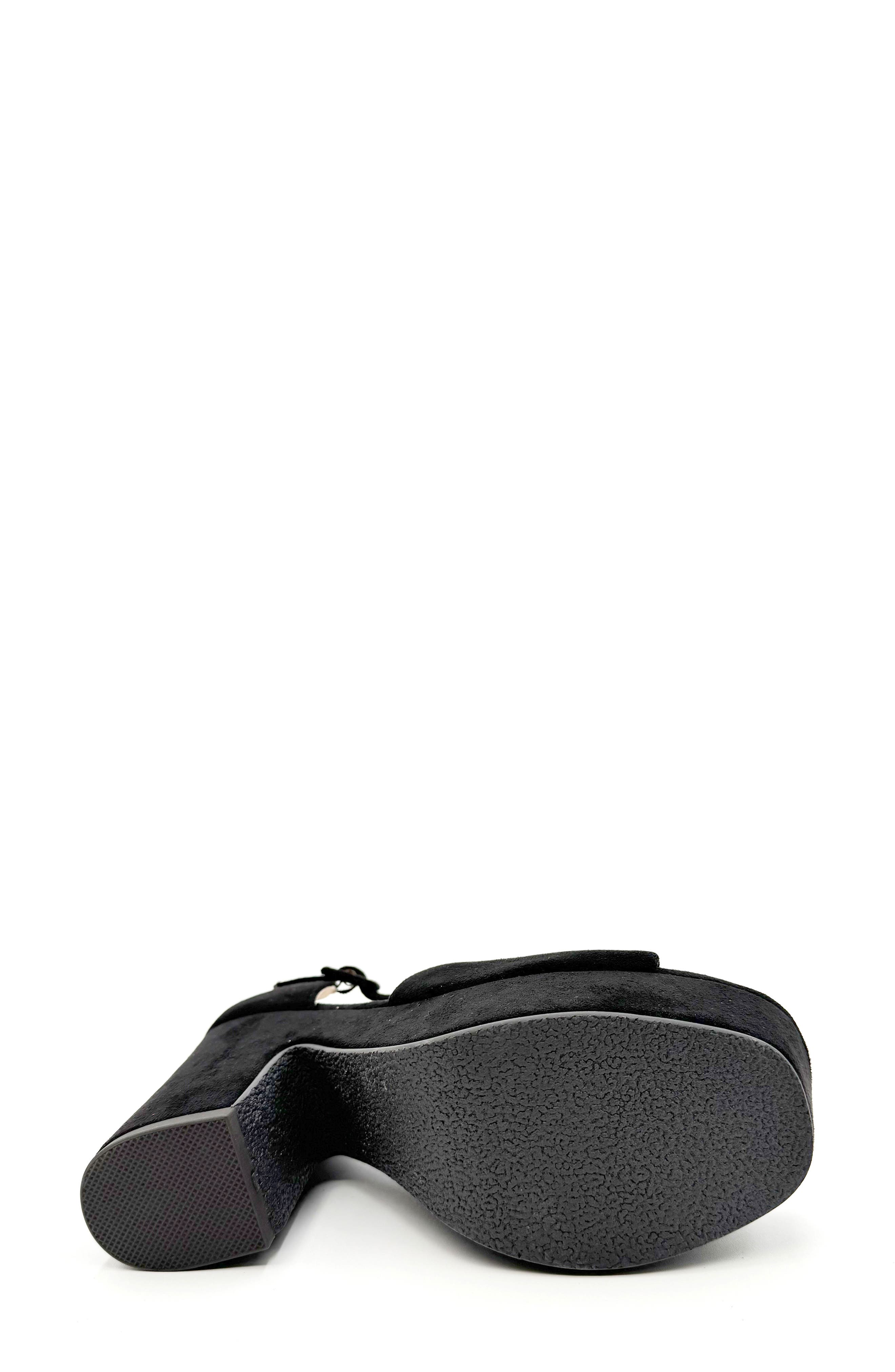 CHELSEA CREW Quill Platform Sandal, Alternate, color, Black Micro