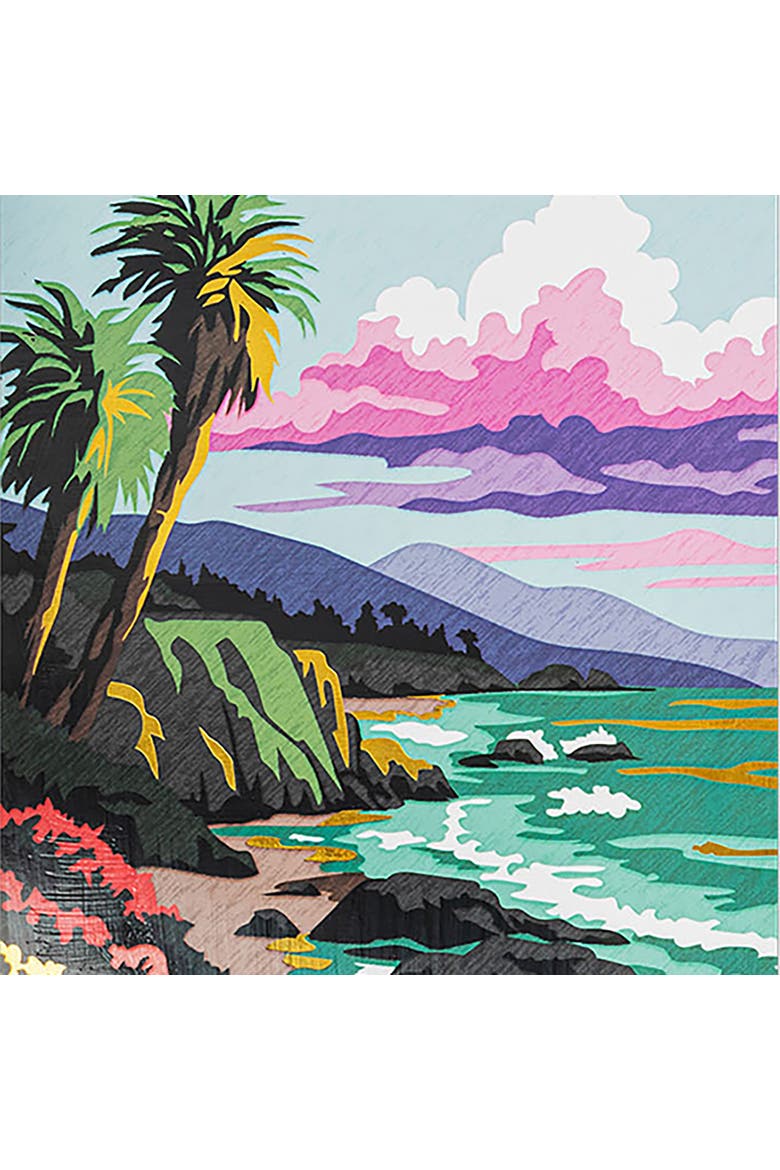 Scratch Art Paper Pad, Seasonal Landscapes, Alternate, color, Multicolored