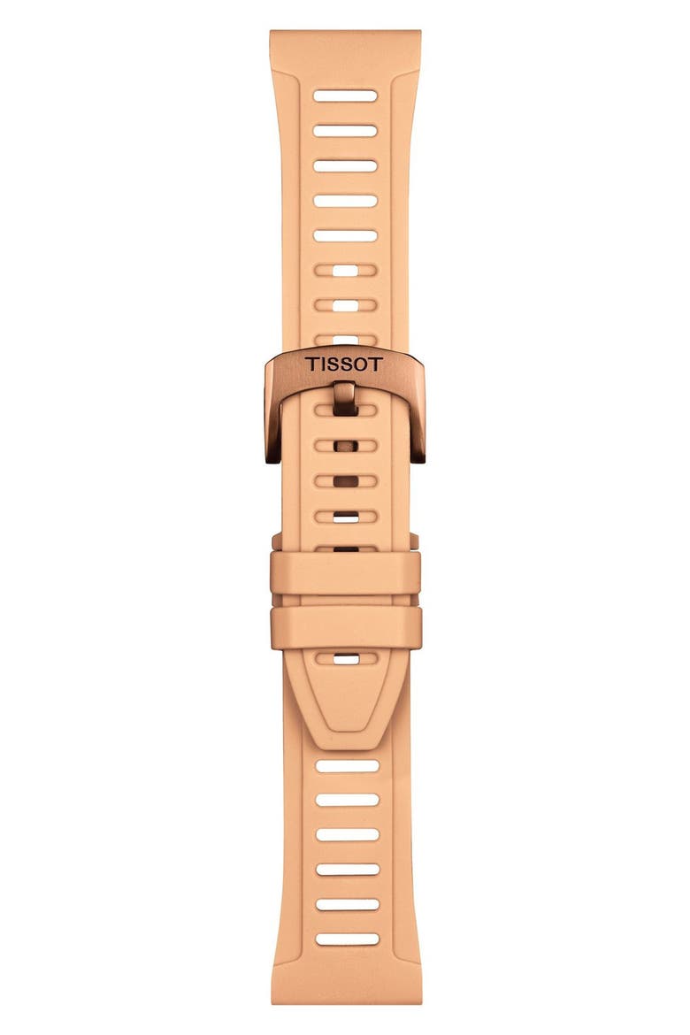 T-Touch Connect Sport Solar Smart Silicone Strap Watch, 42mm, Alternate, color, BEIGE