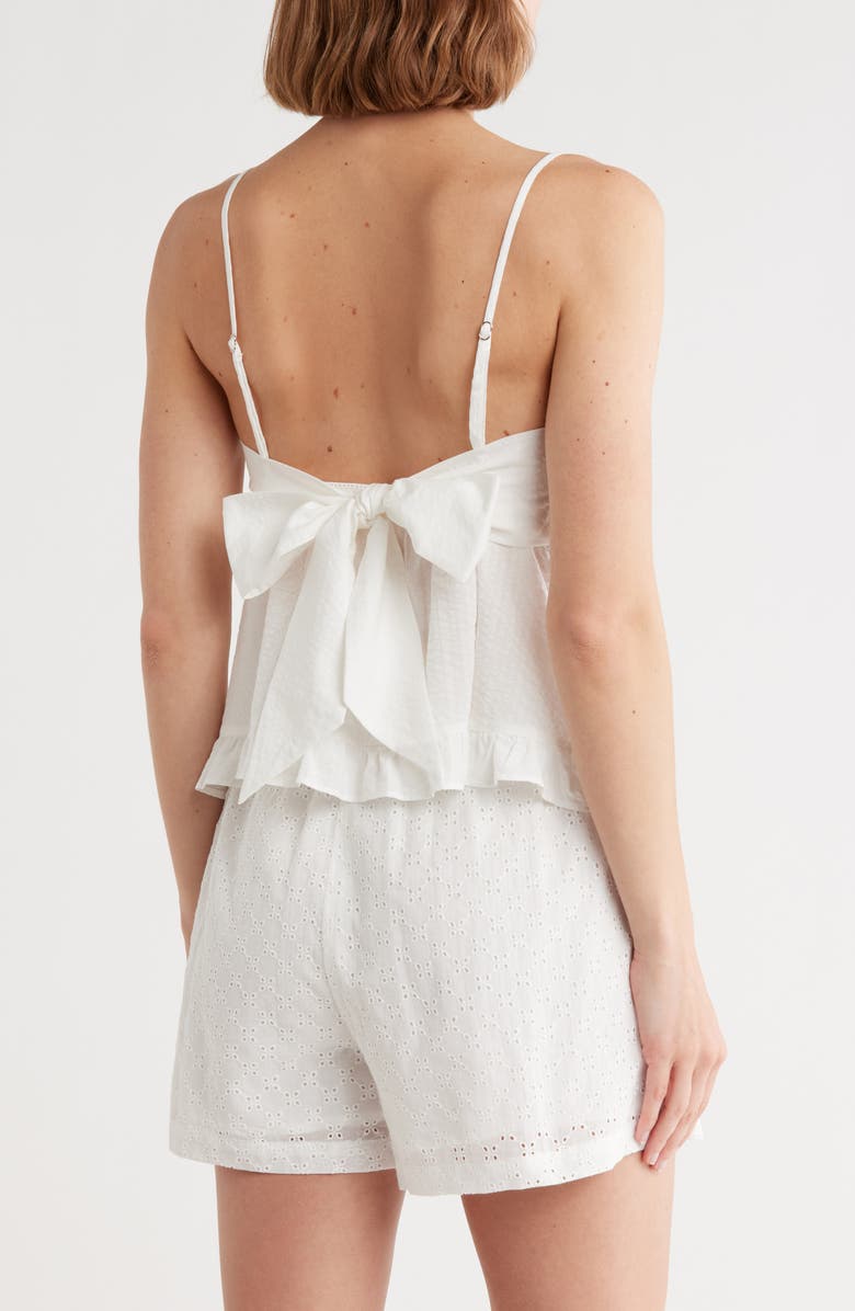 Elodie Embroidered Tie Back Tank Top, Alternate, color,