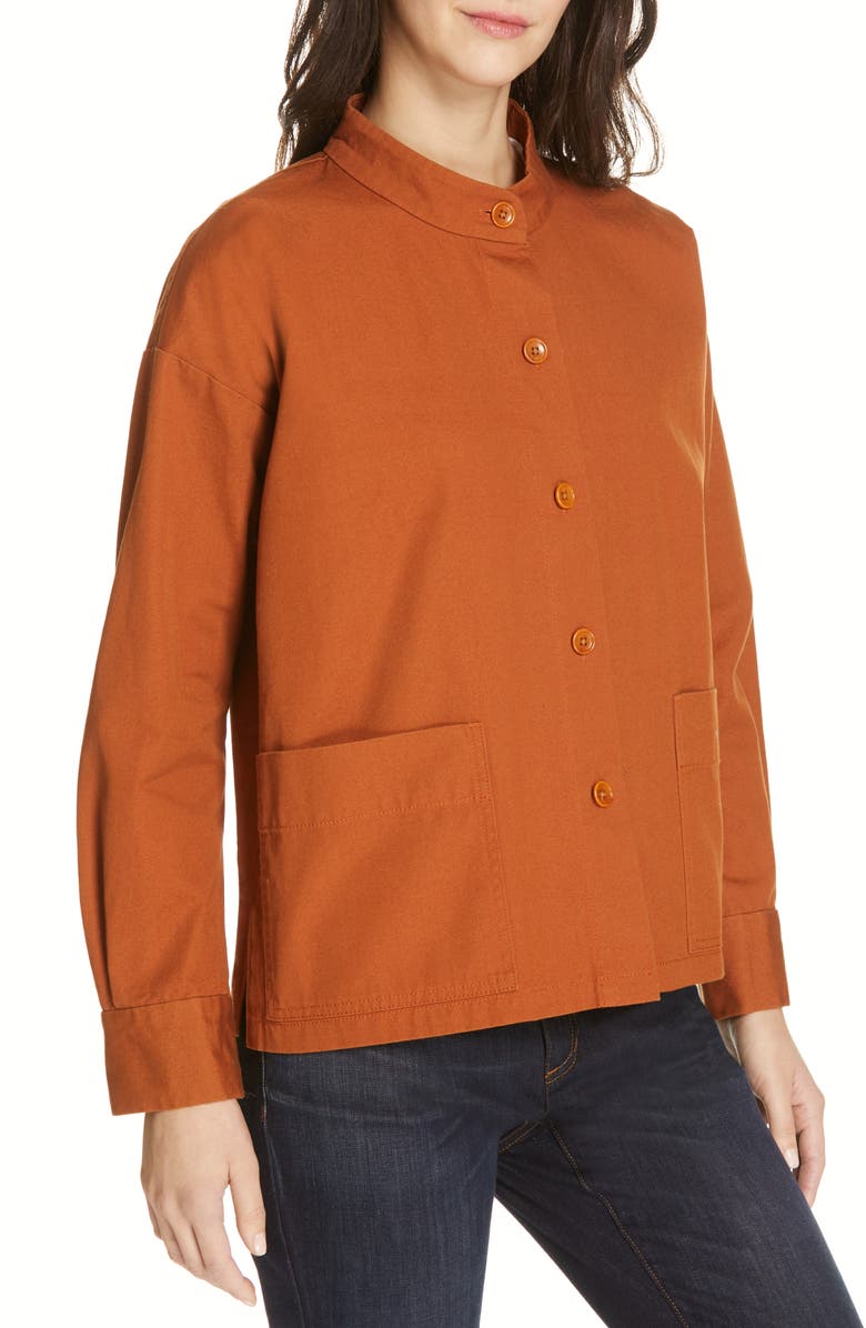 Eileen Fisher Organic Cotton Jacket, Alternate, color, 