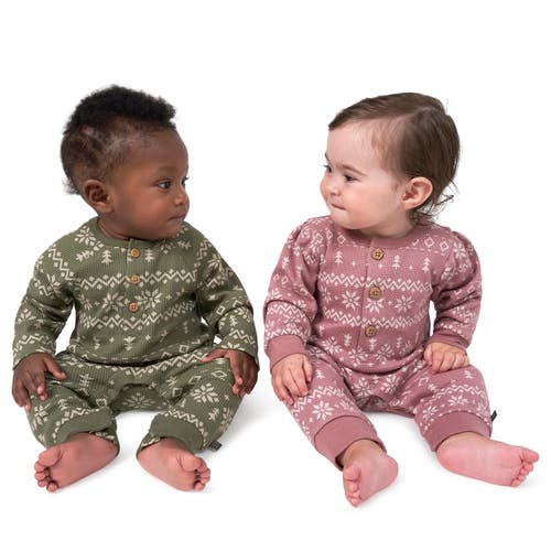 Modern Moments™ By Gerber Waffle Knit Romper In Fair Isle