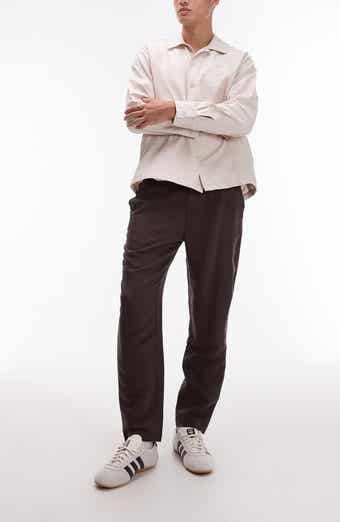 Topman Tapered Linen Blend Pants