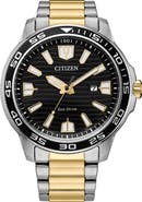 Citizen Eco Drive Three-Hand Quartz Stainless Steel Bracelet Watch, 45mm