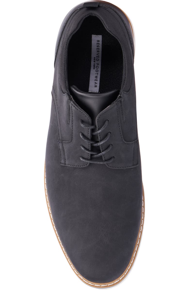 RESERVE FOOTWEAR Vertigo Faux Leather Derby, Alternate, color, Black