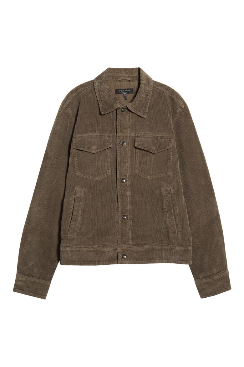 Corduroy Trucker Jacket, Main, color, COCOA