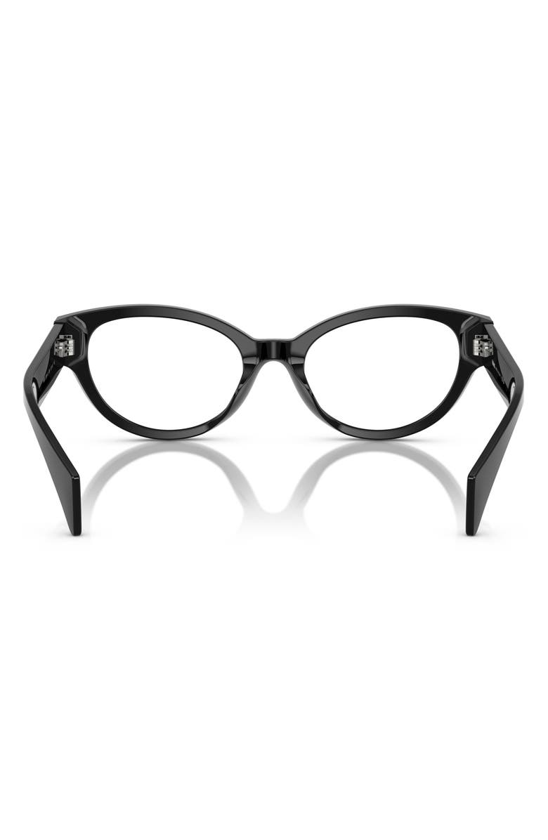 Versace 53mm Cat Eye Optical Glasses, Alternate, color,