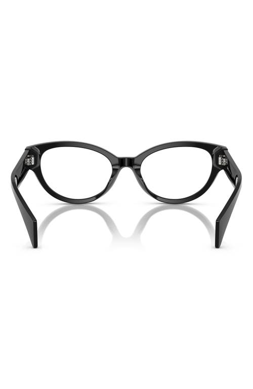 Versace 53mm Cat Eye Optical Glasses In Black