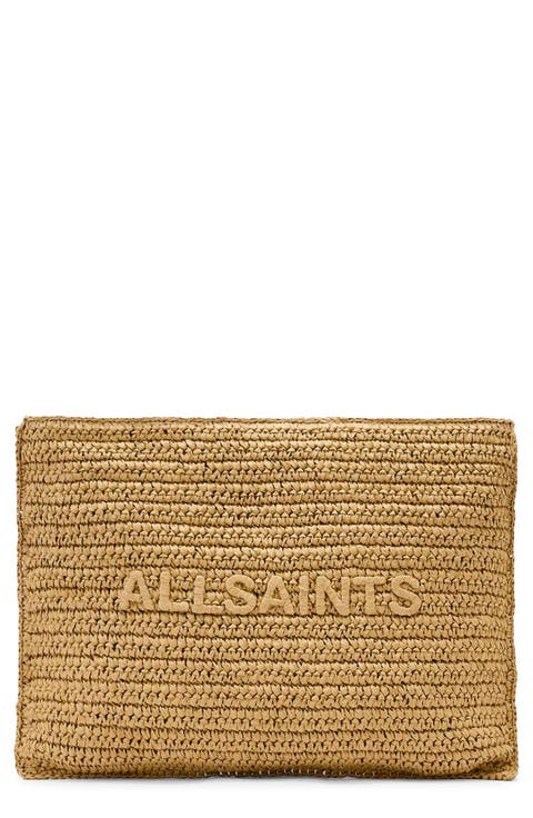 Large Bettina Woven Clutch
