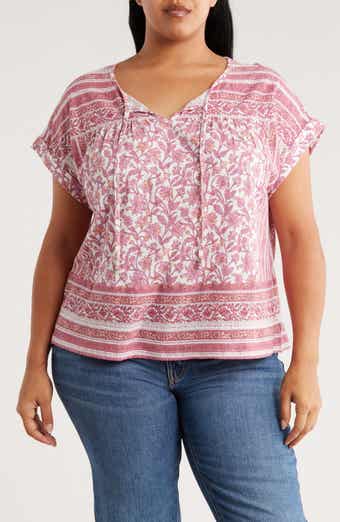 Lucky Brand Mix Print Top