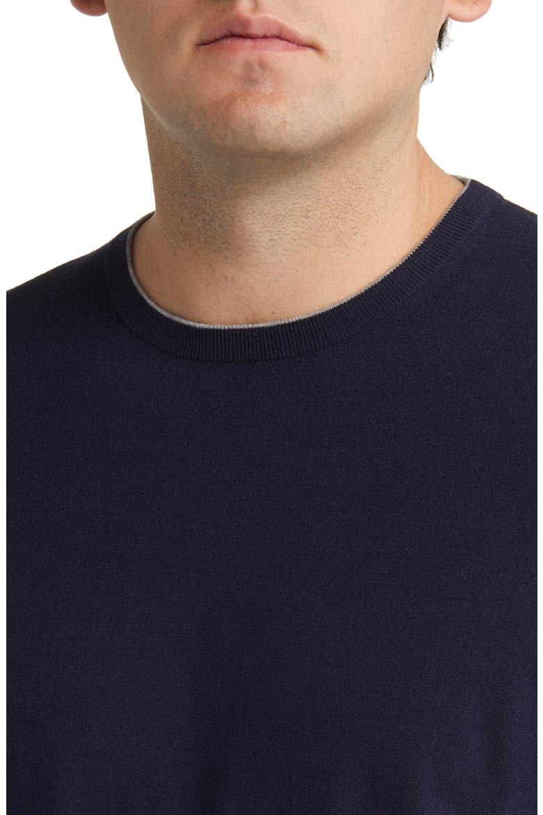 Crown Crafted Excursionist Flex Wool Blend Sweater, Alternate, color, NAVY