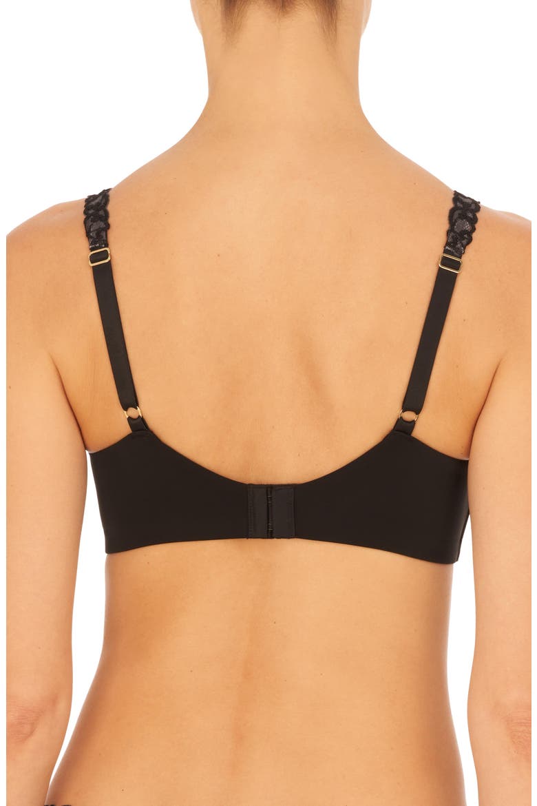 Pure Luxe Wireless T-Shirt Bra, Alternate, color, Black