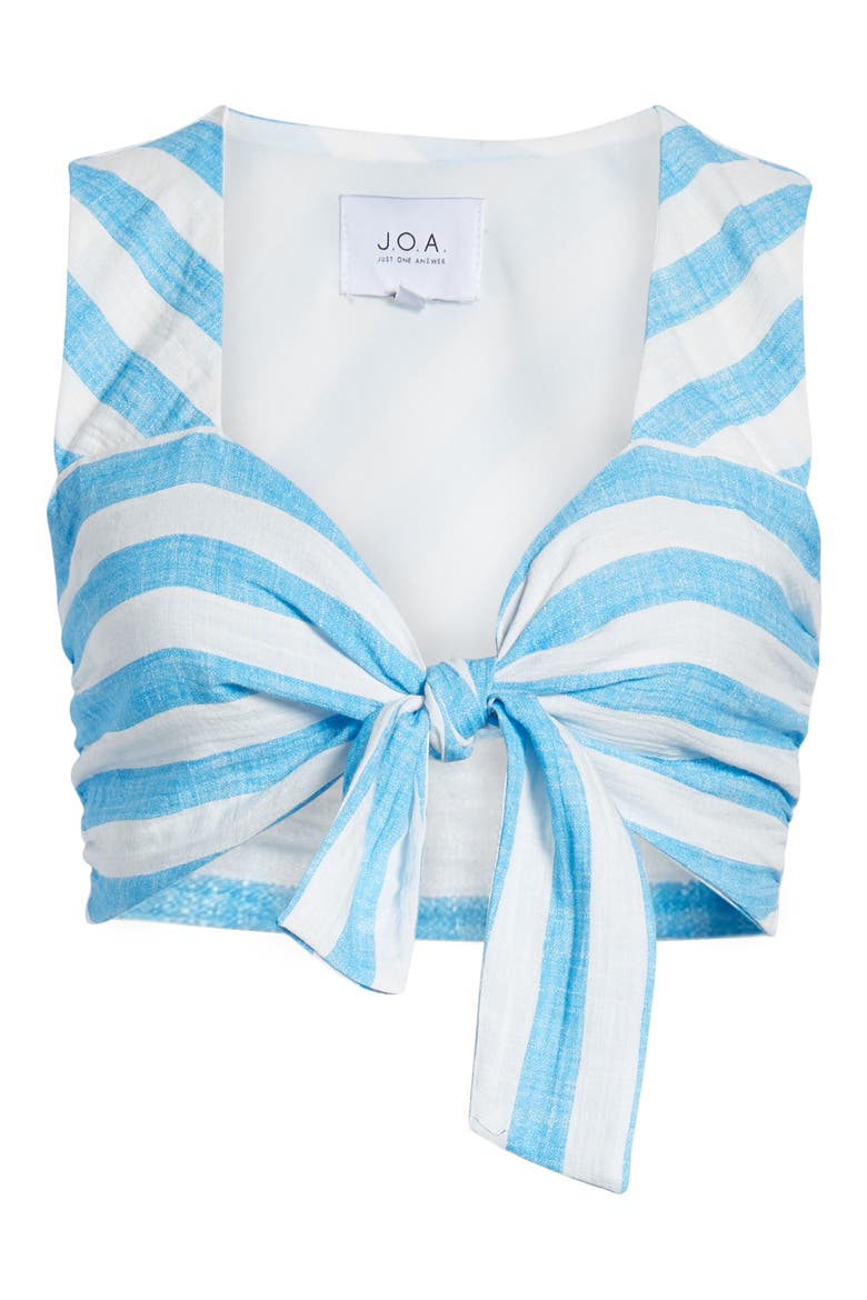 Stripe Crop Top, Alternate, color, BLUE STRIPE