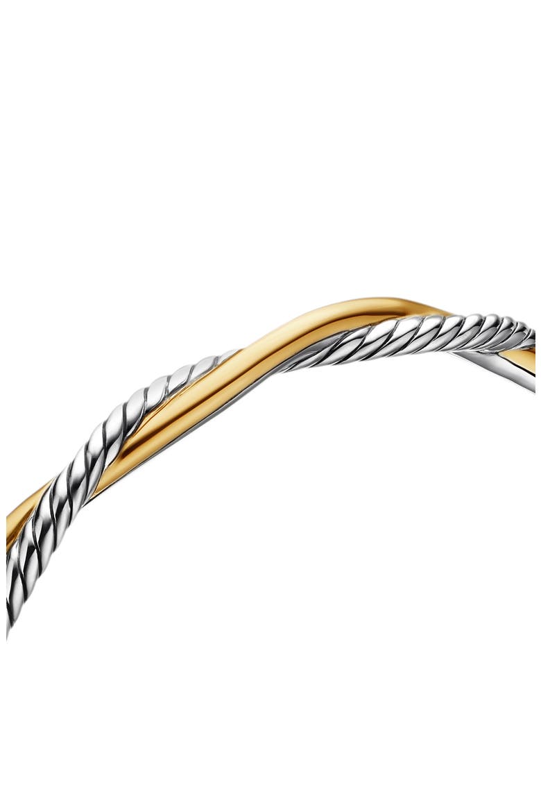Petite Infinity Bracelet in Sterling Silver with 14K Yellow Gold, Alternate, color, STERLING SILVER WITH 14K GOLD