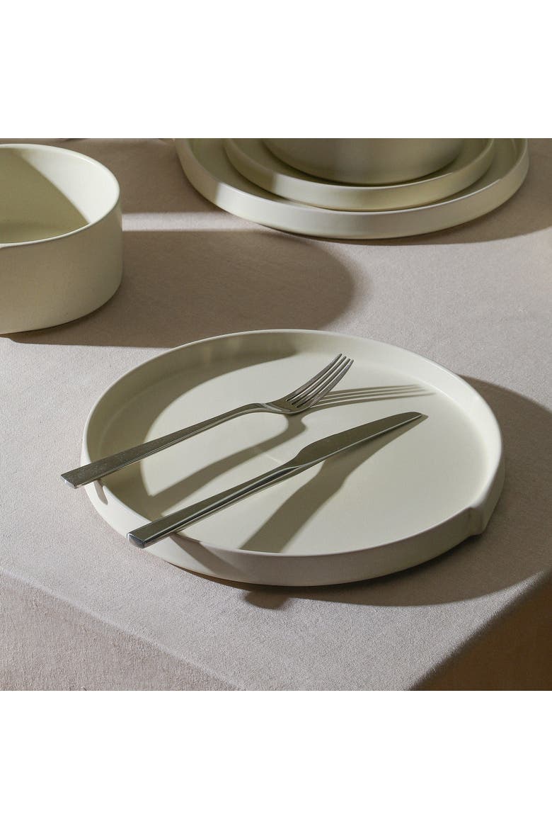 Bao Stoneware 4-Piece Dinner Plate Set, Alternate, color, Beige