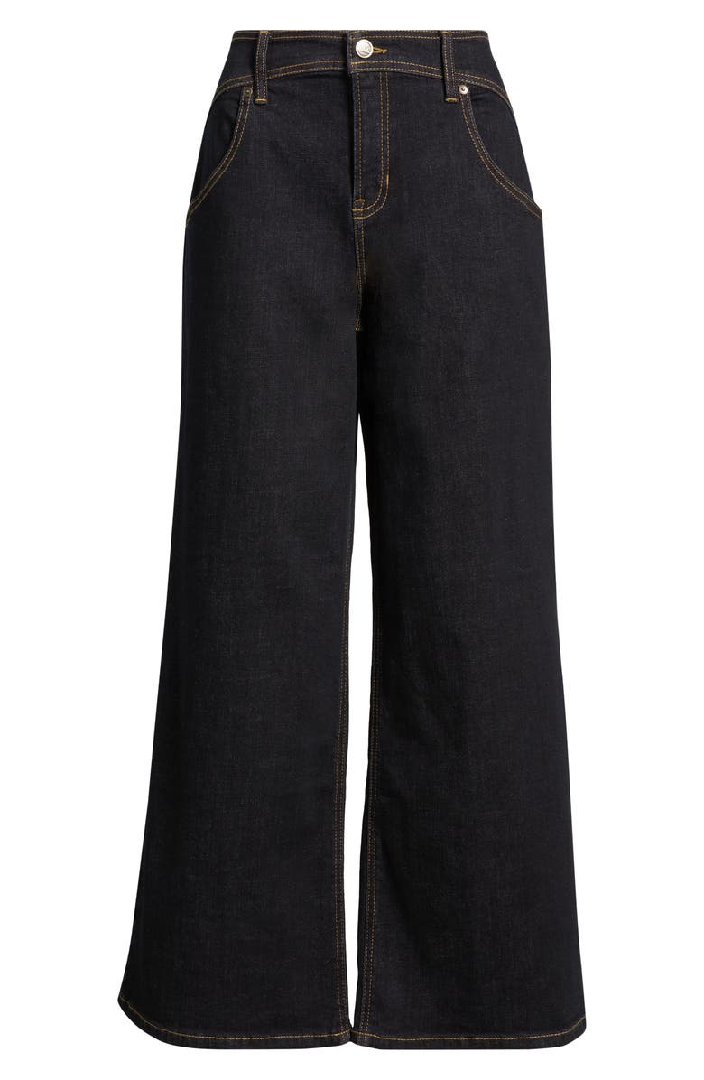 CITY BLUES Curve Yoke High Waist Wide Leg Jeans, Alternate, color, Indigo