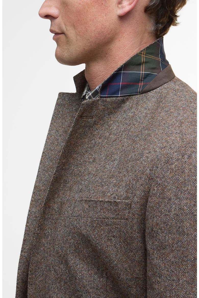 Godfrey Moons Shetland Brushed Wool Mélange Sport Coat, Alternate, color, BROWN
