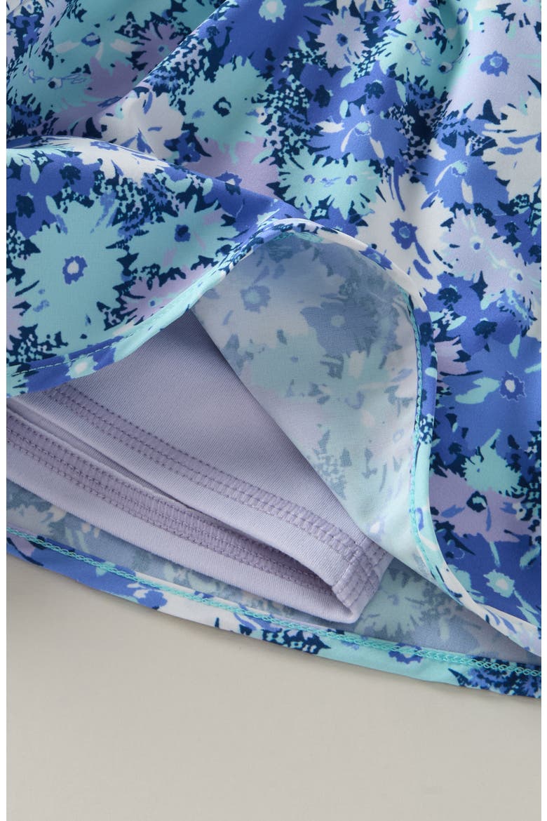 Kids' Out Pace Shorts, Alternate, color, BLUE PERSIA FLOWER BURST PRINT