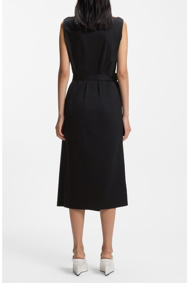 Emiaky Sleeveless Midi Dress, Alternate, color, BLACK
