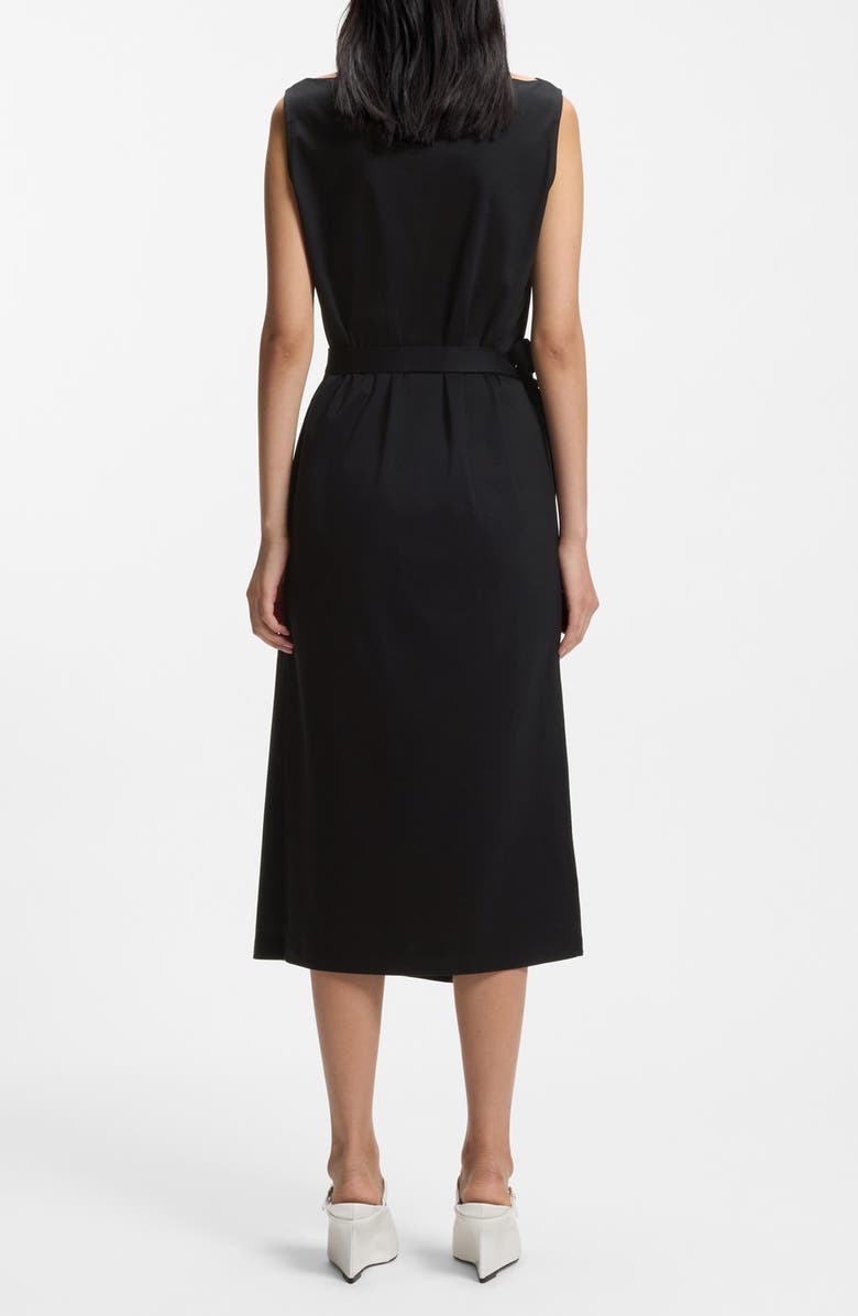 BOSS Emiaky Sleevless Midi Dress, Alternate, color, Black