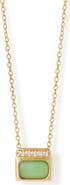 Astley Clarke Gold Aurora Ridge Green Chalcedony Necklace