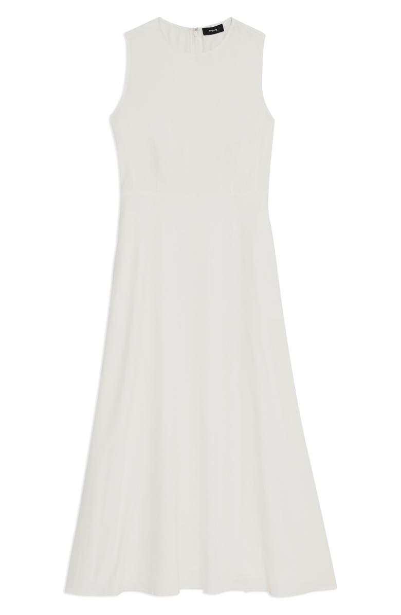 Theory Linen Blend A-Line Dress, Alternate, color, 