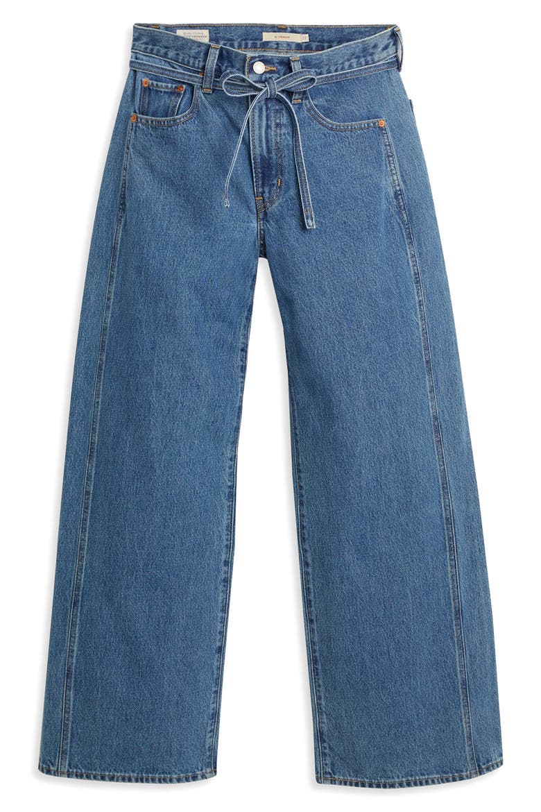 XL High Waist Drawstring Wide Leg Pants, Alternate, color, FORBIDDEN FRUIT