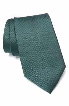Orson Grid Print Tie