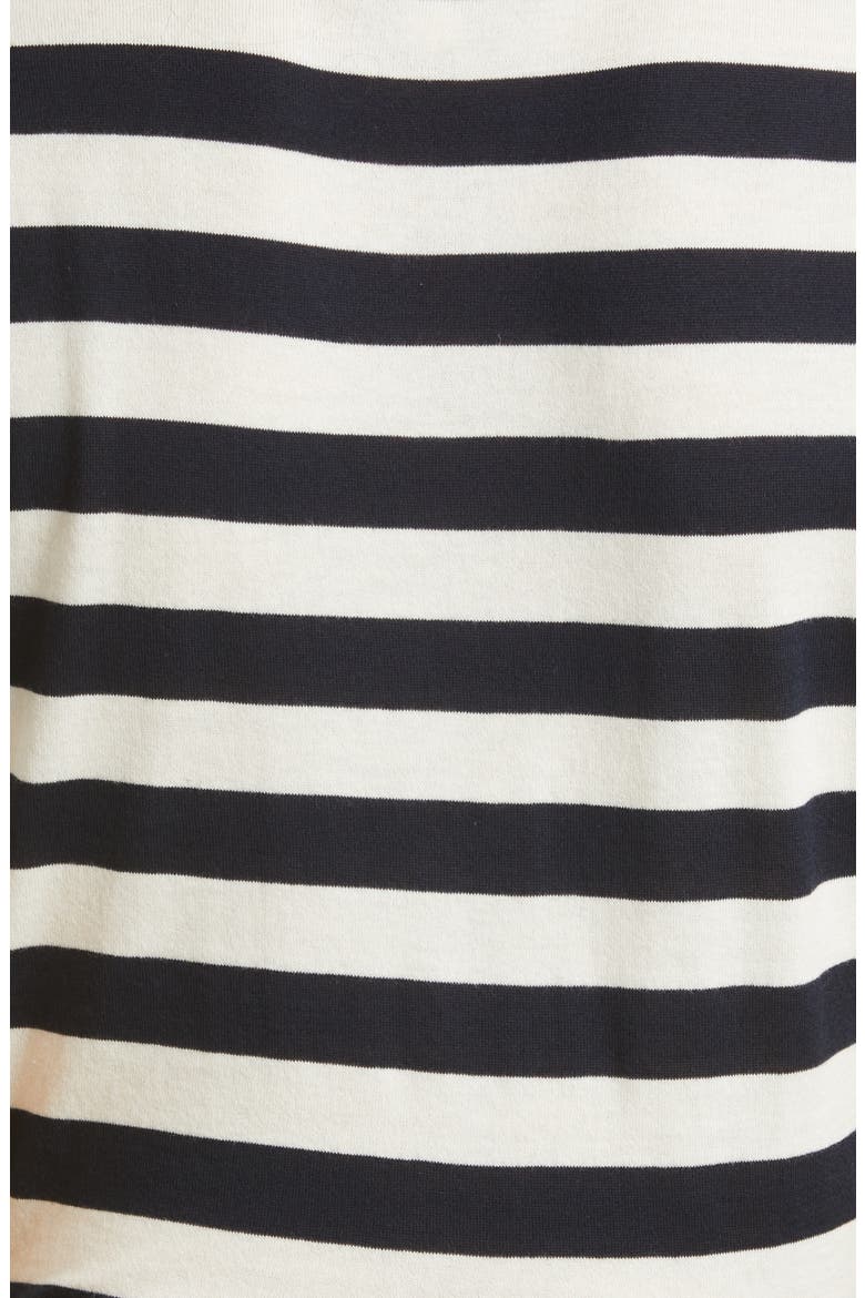 Lana Stripe Cotton Top, Alternate, color, DARK NAVY/ WHITE