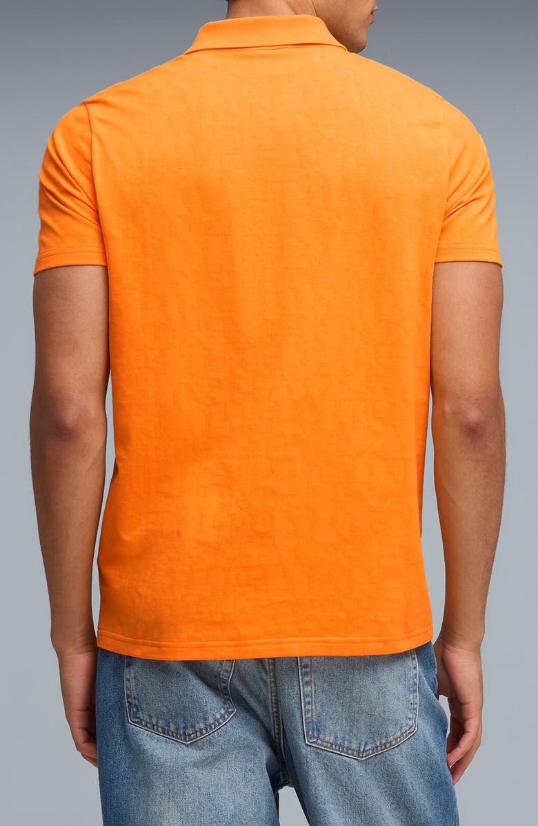 PUMA McLaren Jacquard Logo Polo, Alternate, color, Papaya