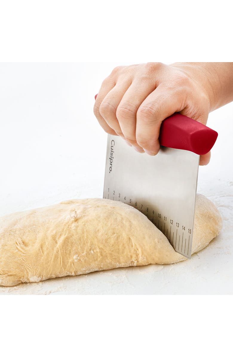CUISIPRO Dough Cutter & Scraper, Alternate, color, Red