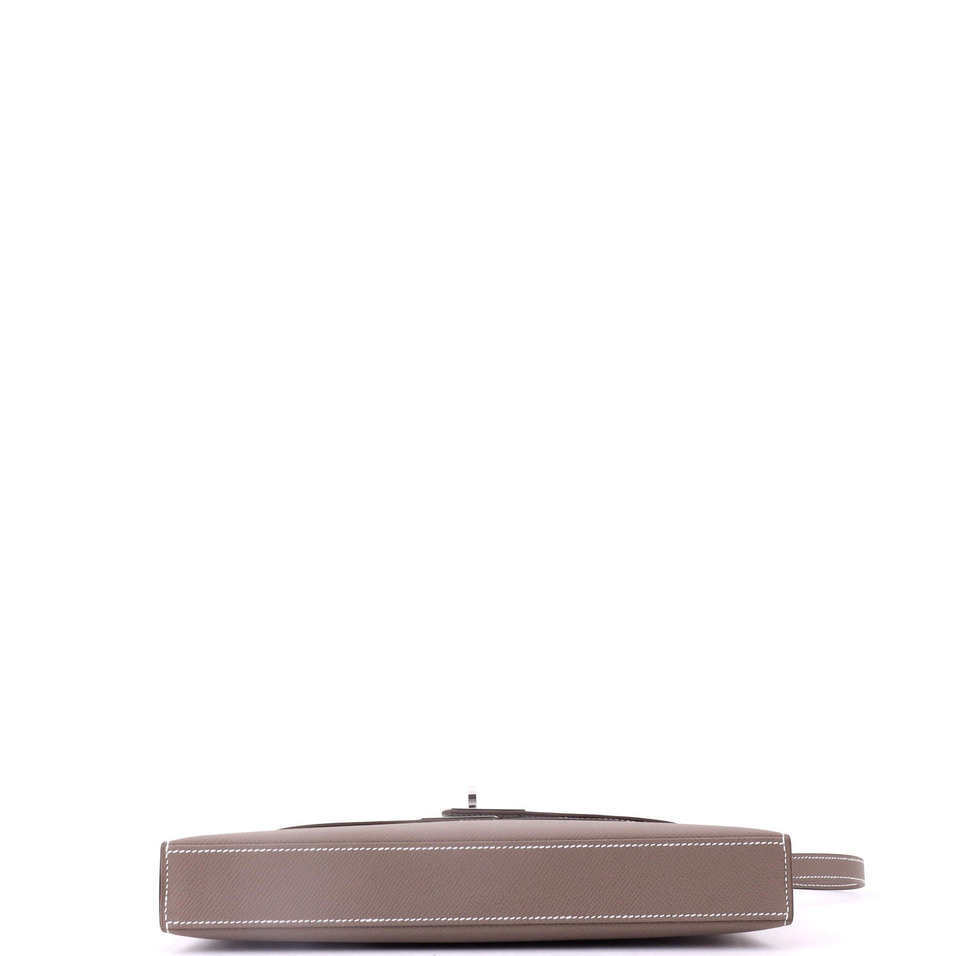 Pre-Owned Hermes Kelly Elan Shoulder Bag Epsom, Alternate, color, Etoupe