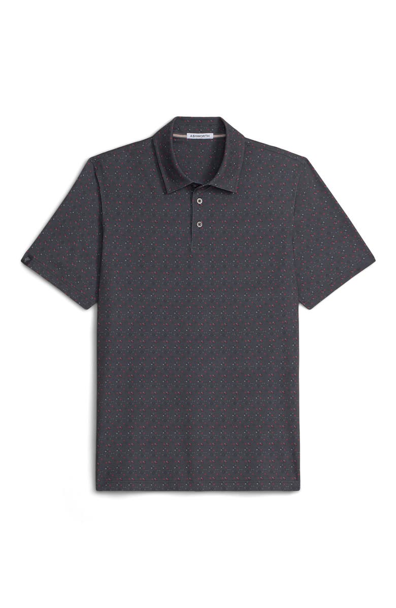 ASHWORTH GOLF Port Polo, Alternate, color, Asphalt