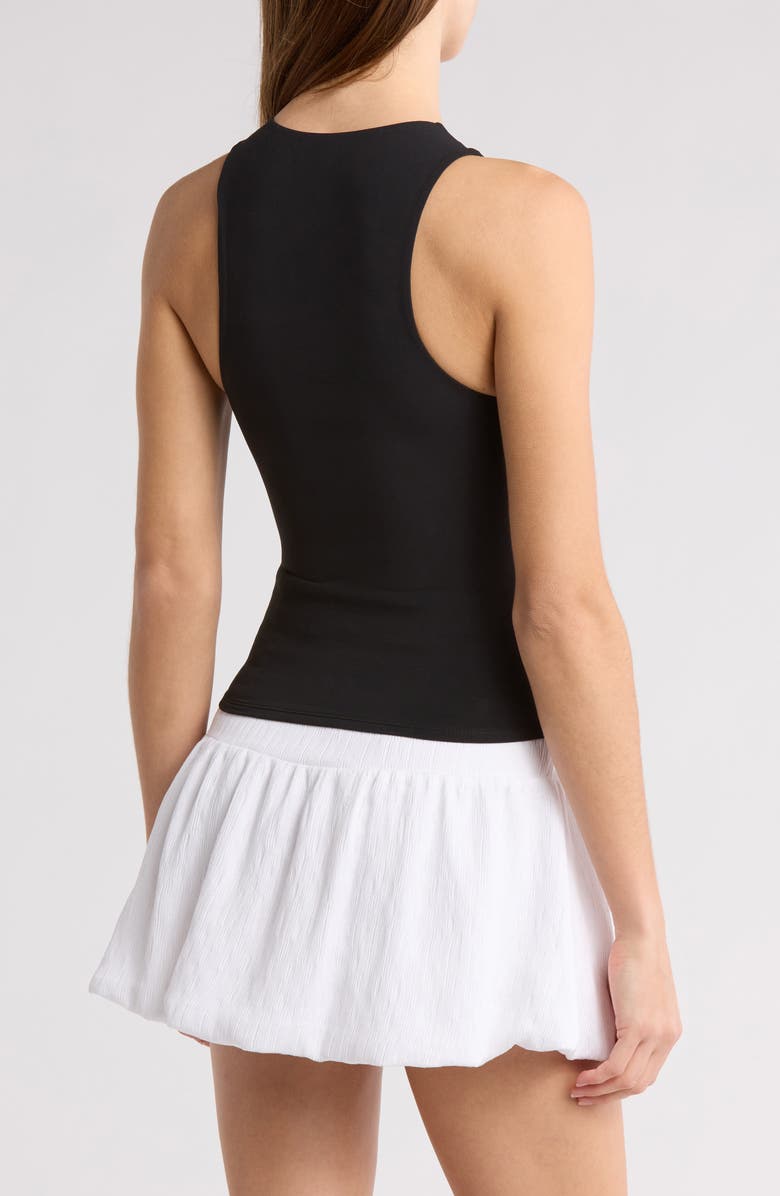 Leith Fitted Racerback Tank, Alternate, color, Black