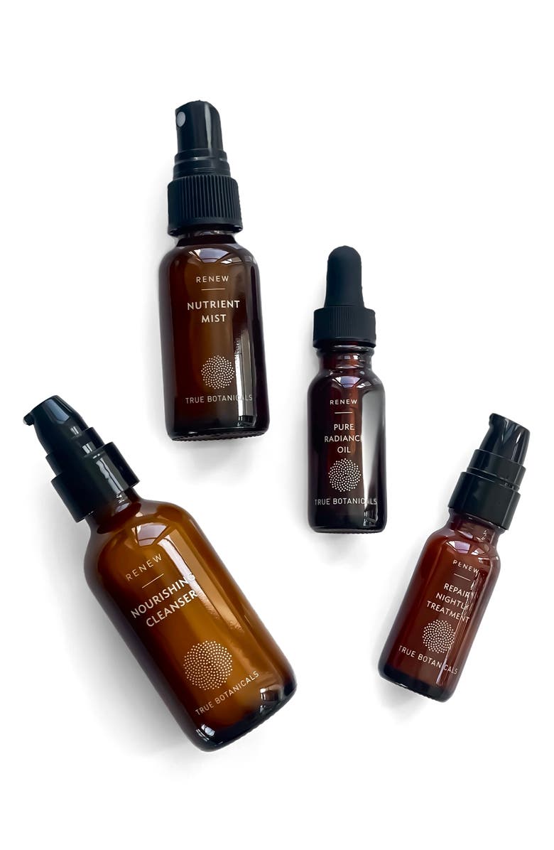 True Botanicals Renew Pure Radiance Oil Set $196 Value, Main, color,