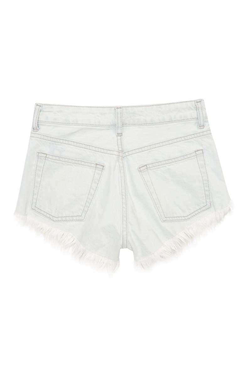 Topshop Kiri Cutoff Denim Shorts, Alternate, color, 